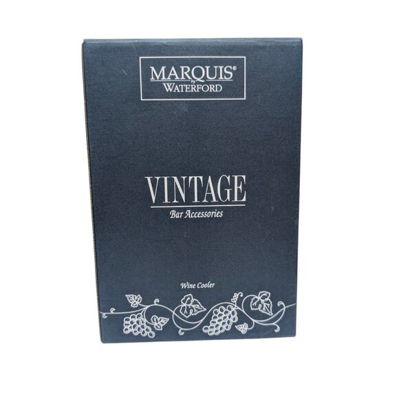 Waterford Marquis Stainless Steel Wine Cooler Silver Tone Polka Dimple Dot 9" - Picture 2 of 12